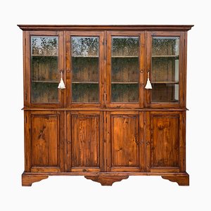 19th Century Large Cabinet with Glass Vitrine