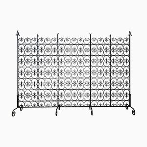 Large Decorative Wrought Iron Filigree Screen or Room Divider