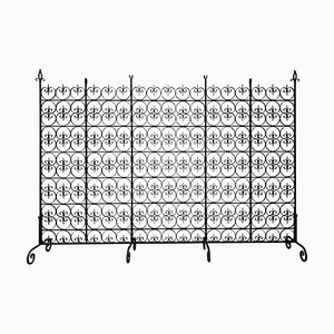 Large Decorative Wrought Iron Filigree Screen or Room Divider