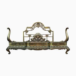 Dormeuse in bronzo, ferro, ottone e vetro, Francia, XIX secolo
