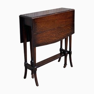 19th-Century Victorian Small Folding Side Table