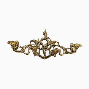 20th Century French Bronze Wall-Mounted Coat Rack