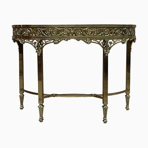 French Bronze Kidney Mirrored Dressing Table