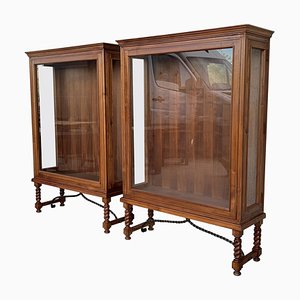 Spanish Colonial Display Cabinets, Set of 2