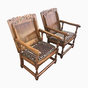 19th Century Foldable Armchair, Set of 2