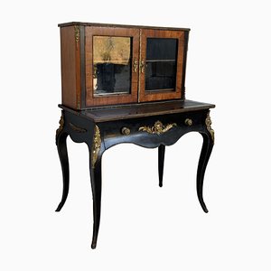 Französischer Napoleon III Kingwood und schwarz ebonisierter Schreibtisch, 1850er