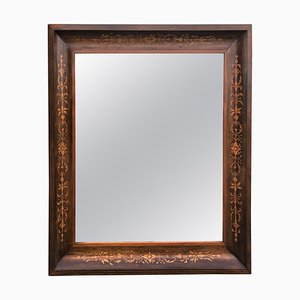Miroir Antique en Marqueterie d'Acajou, 19ème