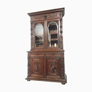 Flemish Buffet Carved Oak, 1850s