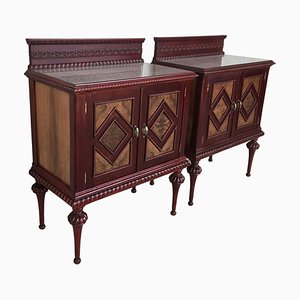 20th French Art Deco Nightstands, Set of 2