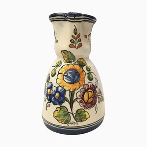 19th Century French Glazed Terracotta Pitcher