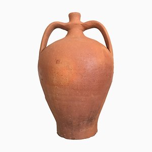 Urna de terracota con dos asas, siglo XIX