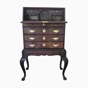 Early 19th Century Georgian Style Walnut and Burr Secretaire and Dresser