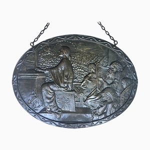 Chef-d'œuvre en Bronze avec Chérubins, 19ème Siècle