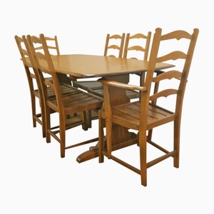 Golden Dawn Dining Set by Lucian Ercolani, Set of 7