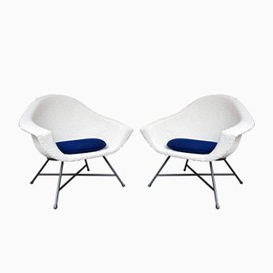 Set of French 58 Armchairs by Dangles & Defrance for Burov, 1950s