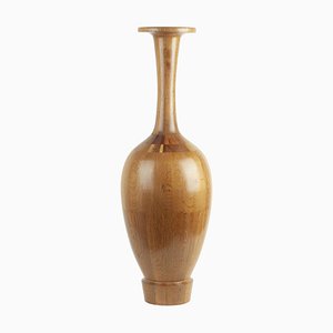 Tall Wooden Vase by Maurice Bonami for De Coene Frères
