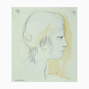 Leo Guide, Portrait, Dessin, 1970