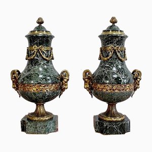 Louis XVI Style Baluster Vases, 19th-Century, Set of 2