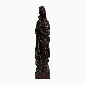 Large Sequoia Sculpture of Woman & Child