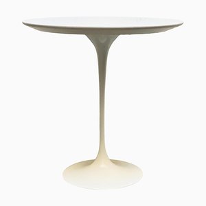 White Laminated Tulip Coffee Table by Eero Saarinen for Knoll, Italy, 1970s