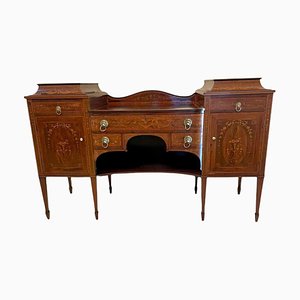 19th Century Mahogany Inlaid Marquetry Sideboard from Hewetsons, London