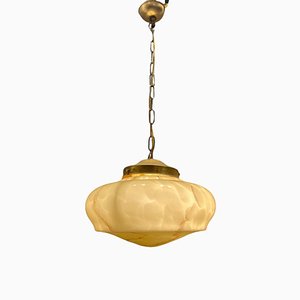 Lampe à Suspension Vintage en Verre de Murano, Italie