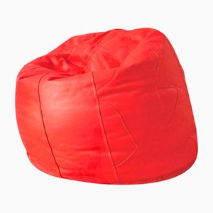 Großer Leder Pouf, Brasilien, 2000er