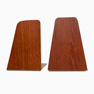 Mid-Century Scandinavian Teak Bookends, 1960s, Set of 2