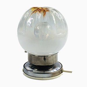 Lámpara de mesa de cristal de Murano era espacial de Toni Zuccheri para Mazzega, Italy, años 60
