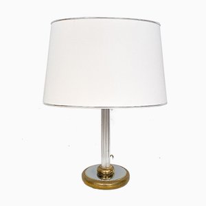 Mid-Century German Table Lamp in Chrome and Brass from Aro-Leuchte, 1971