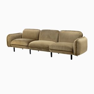 Bean 3-Sitzer Sofa Set aus grünem Velours von Emko