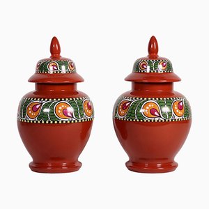Porcelain Vases, Set of 2