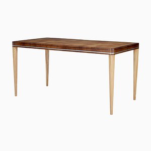 Mesa Mid-Century de olmo y caoba de Carl Bergsten