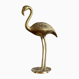 Large Mid-Century Brass Flamingo Decoration by Dieter Rams