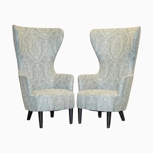 Wing Back Armchairs by Tom Dixon for George Smith, 2007, Set of 2
