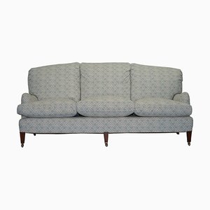 Feather Filled Cushion & Ticking Fabric Sofa from Howard & Sons