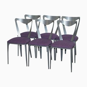 Tiffany Stühle mit skulpturalen Linien & eloxiertem Stahl von Tom Faulkner, 6er Set