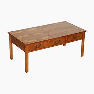 Burr Yew Wood Coffee Table from Harrods London