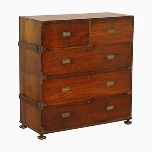 Camphor Wood Chest of Drawers with Desk, 1876