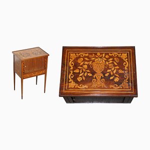19th Century Dutch Marquetry Inlaid Side Table