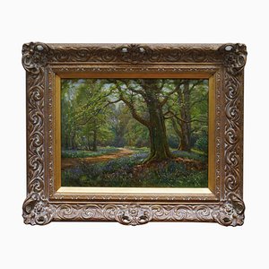 Frederick Golden Short, New Forest Bluebell Wood, 1912, Peinture à l'Huile