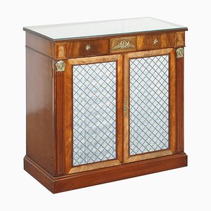 Credenza antica in bronzo dorato