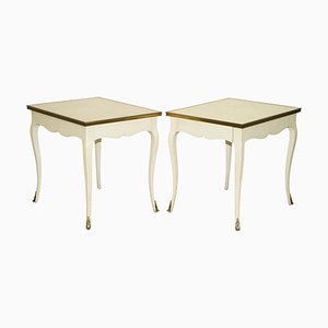 Large Side Tables with Single Drawers in Brass by Ralph Lauren for the Cannes Estate Suite, Set of 2