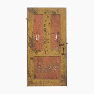 Hungarian Hand Painted Anti Looting Security Door, 1922