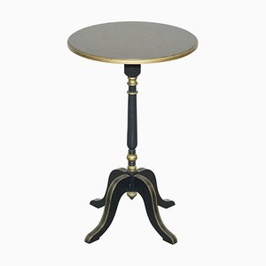 Side Table with Ebonised Black Frames and Gold Giltwood Detailing