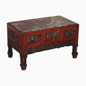 Chinese Marble Top Coffee Table