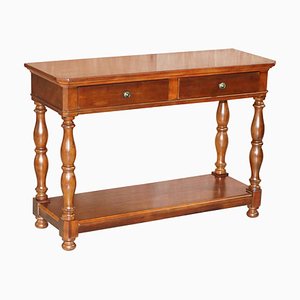 American Hardwood Side Table with Twin Drawer from Ralph Lauren