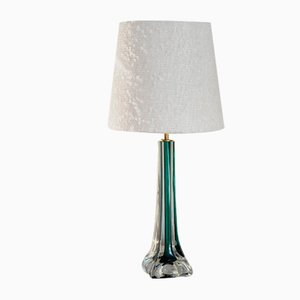 Mid-Century Modern Green Table Lamp by Paul Kedelv for Flygsfors