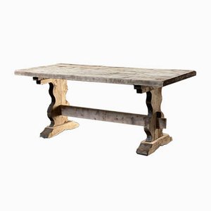 French Bleached Refectory or Farmhouse Dining Table