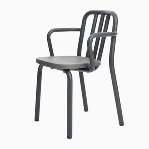 Grey Anthracite Tube Armchair by Eugeni Quitllet for Mobles 114